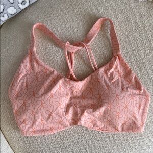 JoyLab Peach Floral Sports Bra